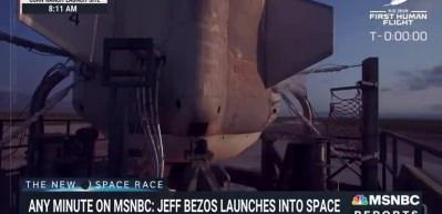 Jeff Bezos'un uzay yolculuğu! D&uuml;nya bu ana kilitlendi