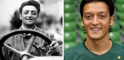 Mesut Özil ile Ferrari'nin kurucusunun benzerliği ağızları açık bıraktırıyor!