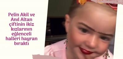 Pelin Akil ve Anıl Altan çiftinin ikiz kızları Frida Kahlo oldu!