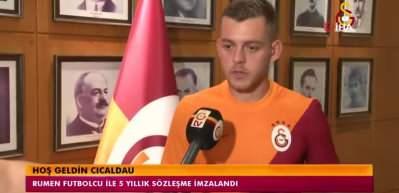 Alexandru Cicaldau: 'Galatasaray'a imza attığım i&ccedil;in &ccedil;ok mutluyum'