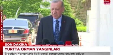 Başkan Erdoğan merak edilen soruyu cevapladı: Yangında sabotaj var mı?