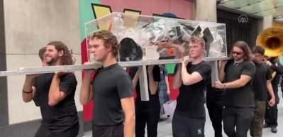Manhattan'da &ccedil;evre protestosu