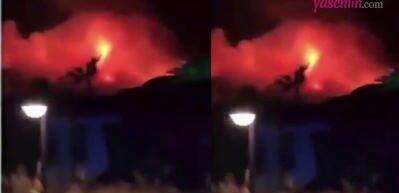 Songül Karlı Fethiye'deki yangını görüntüledi!