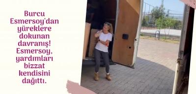 Burcu Esmersoy'dan y&uuml;reklere dokunan davranış!