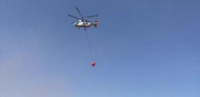 Helikopterden nokta atışı m&uuml;dahale ve sonrasında kaptanın sevin&ccedil; anı kamerada