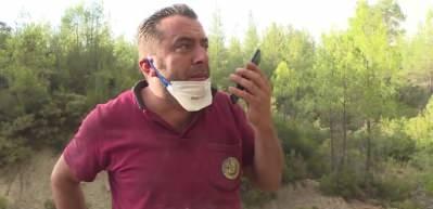 Orman iş&ccedil;isinin 9 yaşındaki oğluyla telefon konuşması duygulandırdı