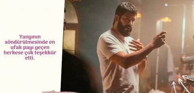 Oyuncu Burak &Ouml;z&ccedil;ivit'ten yangın tepkisi!