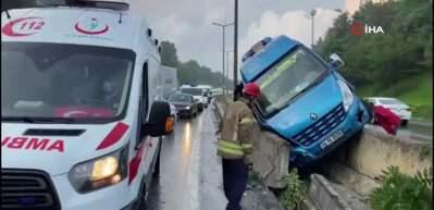 TEM bağlantı yolunda zincirleme kaza