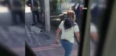 Maske takmayan kadın hakaret ve tehditler yağdırdı