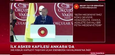 Cumhurbaşkanı Erdoğan: Gerektiğinde dağları delecek azme sahibiz