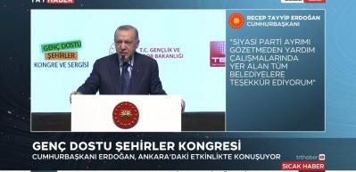 Cumhurbaşkanı Erdoğan: Musibetten siyasi rant devşirmeye &ccedil;alışmanın hi&ccedil;bir izahı olamaz