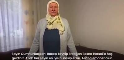 Cumhurbaşkanı Recep Tayyip Erdoğan'a hoş geldin mesajı.