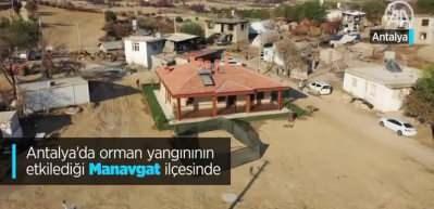 Manavgat&rsquo;ta &ouml;l&uuml;mden d&ouml;nen yaşlı &ccedil;iftin evi 15 g&uuml;nde bitti