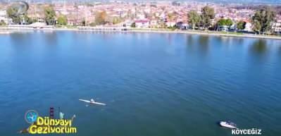 Tüm güzelliği ve spor aktiviteleriyle Köyceğiz Gölü 