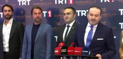 Barbaroslar Akdeniz'in Kılıcı galasında oyunculardan mesaj
