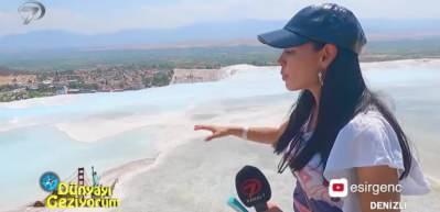 Bir doğa harikası Pamukkale Travertenleri