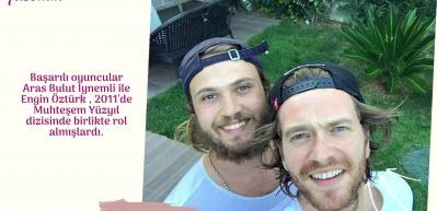 Aras Bulut İynemli, Engin &Ouml;zt&uuml;rk'&uuml;n doğum g&uuml;n&uuml;n&uuml; kutladı