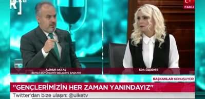 Bursa B&uuml;y&uuml;kşehir Belediye Başkanı Alinur Aktaş &Uuml;lke TV'de &ouml;ğrenciler ile ilgili soruları cevapladı