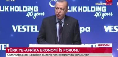 Cumhurbaşkanı Erdoğan: Afrika kıtasındaki yatırımlarımız 6 milyar doları aştı