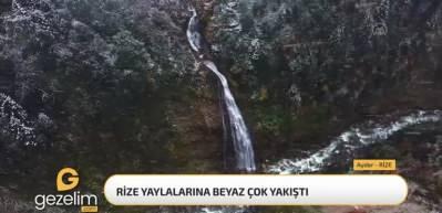 Rize’nin yaylalarına 'beyaz' çok yakıştı