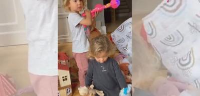 Alin ve Lina oyuncaklarını ihtiya&ccedil; sahipleriyle paylaştı