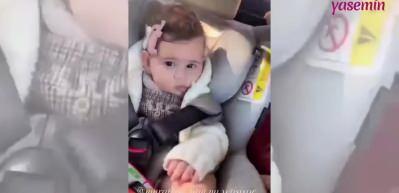 Merve &Ouml;zbey kızı ile eğlenceli videosunu paylaştı