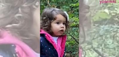 Gamze Er&ccedil;el'in kızı Mavi'den eğlenceli orman gezisi