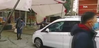 Esenyurt&rsquo;ta pazarcıların kiralık ara&ccedil; &ccedil;ilesi kamerada