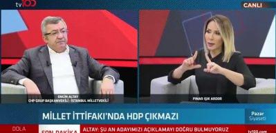 CHP Grup Başkanvekili Engin Altay: HDP&rsquo;nin PKK ile ilişkisi varsa minimize etsin