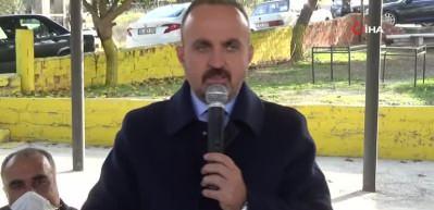 AK Partili B&uuml;lent Turan'dan Denizg&ouml;r&uuml;nd&uuml; Cemevi ziyaretinde anlamlı mesaj