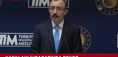 Bakan Muş duyurdu: Kasım ayı ihracatında rekor