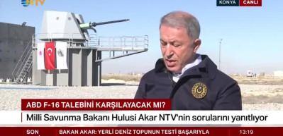 Milli Savunma Bakanı Hulusi Akar, NTV canlı yayınında f 35'ler ile ilgili soruyu yanıtladı