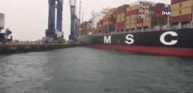 Beylikd&uuml;z&uuml;'nde gemi karaya oturdu!
