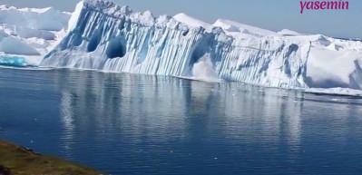 Buzdağında korku dolu anlar! Bir anda yerle bir oldu