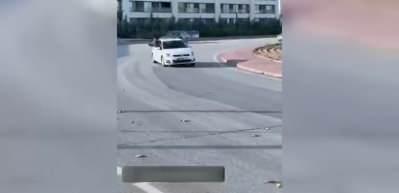 Drift g&ouml;r&uuml;nt&uuml;lerini paylaşan maganda cezadan ka&ccedil;amadı