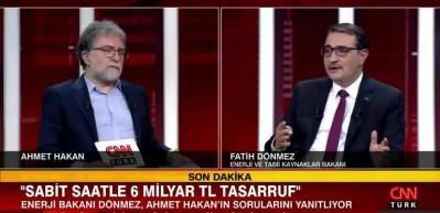 Bakan D&ouml;nmez sabit saat eleştirilerine Avrupa &uuml;zerinden cevap verdi