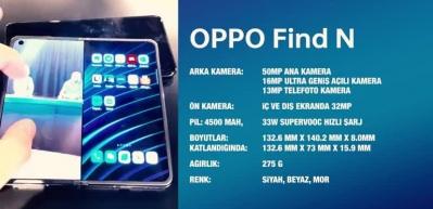 Bu sefer olmuş! İşte Oppo'nun ilk katlanabilir telefonu Find N!