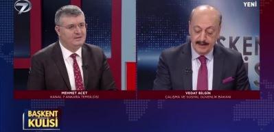 &Ccedil;alışma ve Sosyal G&uuml;venlik Bakanı Vedat Bilgin, 'EMEKLİLER'e yapılacak zamla ilgili konuştu
