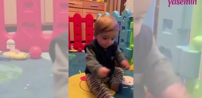 Eser Ey&uuml;boğlu'nun oğulları ile eğlenceli paylaşımı