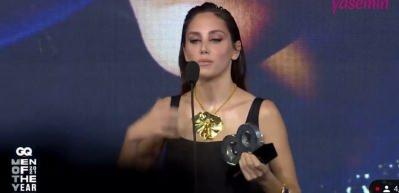 &Ouml;yk&uuml; Karayel'in konuşması Can Bonomo'yu ağlattı