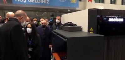 Cumhurbaşkanı Erdoğan ARIN X-ray bagaj kontrol cihazını yerinde inceledi