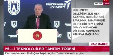 Cumhurbaşkanı Erdoğan: 'İnsansız hava aracı istedik vermediler, biz de Bayraktar'ı Akıncı'yı, Aksungur'u yaptık'