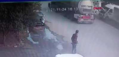 Dehşet anları! Tanker'in liseli Arda'ya &ccedil;arptığı an kameralara da yansıdı
