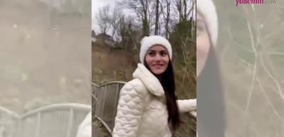 Fahriye Evcen'den &ccedil;ok konuşulacak Almanya pozları!  