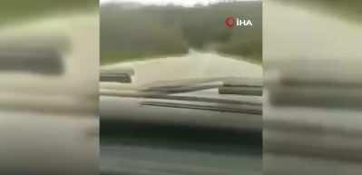 Yaptığı kazayı kaydetti! Yapma bunu bana yapma...