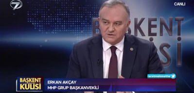 MHP Grup Başkanvekili Erkan Ak&ccedil;ay, Başkent Kulisi'nde