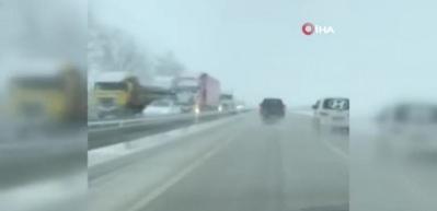 Bursa-Ankara karayoluna kar engeli