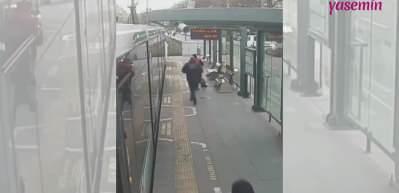 G&uuml;venlik g&ouml;revlisi kedinin hayatını kurtardı