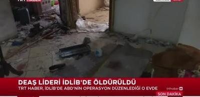 İşte DEAŞ liderinin &ouml;ld&uuml;r&uuml;ld&uuml;ğ&uuml; ev! İlk kez g&ouml;r&uuml;nt&uuml;lendi
