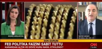 İşte dolar ve altındaki d&uuml;ş&uuml;ş&uuml;n nedeni: Prof. Dr. Sefer Şener a&ccedil;ıkladı